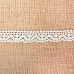 Кружево вязаное "Полукруг", ширина 2,5 см, длина 1 м, цвет белый