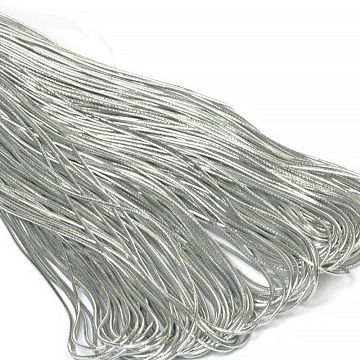 Шнур-резинка "Серебряная", толщина 2 мм, длина 1 м (Magic Hobby)