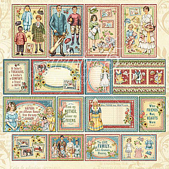 Набор карточек "Penny's paper doll family" (Graphic 45)