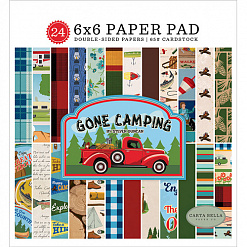 Набор бумаги 15х15 см "Gone camping", 24 листа (Carta Bella)