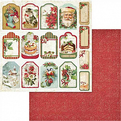 Бумага "Christmas Vintage. Tags & Labels" (Stamperia)