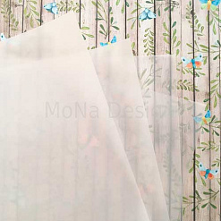 Набор веллума 30х30 см "Белый", 10 листов (MonaDesign)