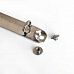 Кольцевой механизм, 2 кольца, диаметр 30 мм, длина 12,5 см, цвет серебро