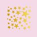 Термотрансферная наклейка "Звезды острые. Золотые глянцевые", 8х8 см (Scrapmama)