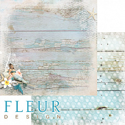 Набор бумаги 15х15 см "Лагуна", 24 листа (Fleur-design)