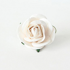 Цветок розы большой "Белый" (Craft)