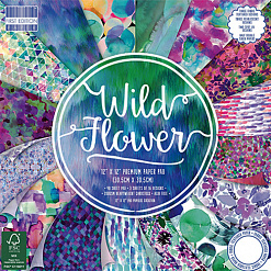 Набор бумаги 30х30 см "Wild flower", 48 листов (First Edition)