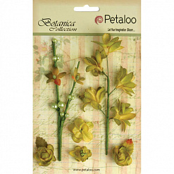 Набор цветочков на веточке "Фисташковые" (Petaloo)