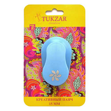 Дырокол Tukzar 1,5 см "Цветок-завиток"