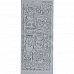 Контурные наклейки "Сердечные снеговики", лист 10x24,5 см, цвет серебряный (JEJE)
