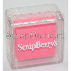 Подушечка чернильная пигментная 2,5x2,5 см, цвет бледно-розовый (ScrapBerry's)