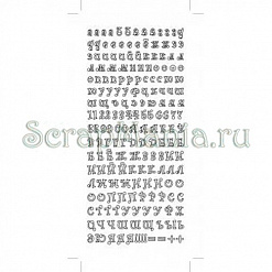 Контурные наклейки "Русский алфавит 2", цвет белый (JEJE)