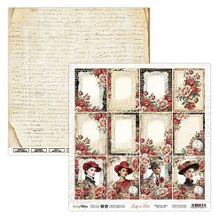 Набор бумаги 30х30 см "Lady in red", 12 листов (ScrapBoys)