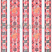 Набор лент текстильных самоклеящихся "Розовый/серебро с желтыми розами" (Reddy)
