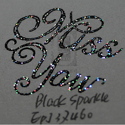 Пудра для эмбоссинга, черная с блестками (Ranger Black Sparkle)