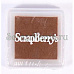 Подушечка чернильная пигментная 2,5x2,5 см, цвет светло-коричневый (ScrapBerry's)