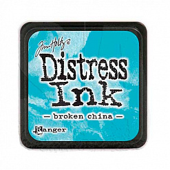 Штемпельная подушечка мини Distress Ink "Broken China" (Ranger)