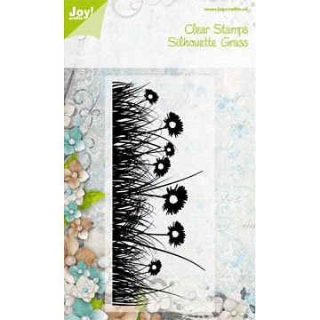 Штамп "Цветы и трава" (Joy crafts)