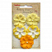 Набор цветочков "Анютины глазки", цвет желтый (ScrapBerry's)
