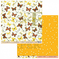 Набор бумаги 20х20 см "Атлас бабочек", 11 листов (EcoPaper)