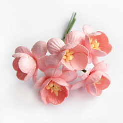 Букет цветочков вишни "Розовые", 5 шт (Fleur-design)