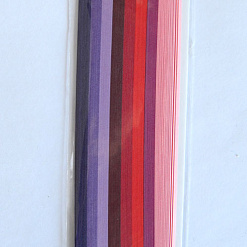 Набор полосок для квиллинга 1,5 мм "Сиренево-красный микс" (Mr.Painter)