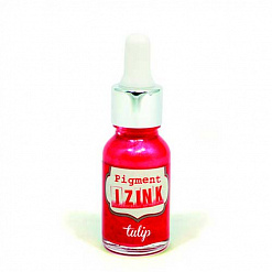 Чернила Pigment Izink перманентные перламутровые, 15 мл, цвет красный тюльпан (AladinE)