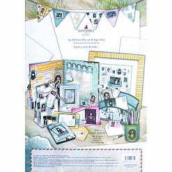 Набор бумаги 21х29 см с высечками "Santoro. Почтовые карточки", 48 листов (DoCrafts)