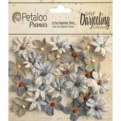 Набор мини-цветочков "Дикие, нежно-синие" (Petaloo)