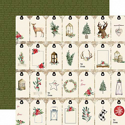 Бумага "Christmas. Gift tags" (Carta Bella)