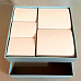 Двухъярусная заготовка для маминых сокровищ с 5 коробочками, цвет голубой