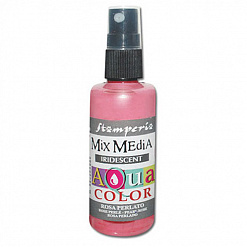 Спрей жемчужный "Aquacolor Spray", розовый, 60 мл (Stamperia)