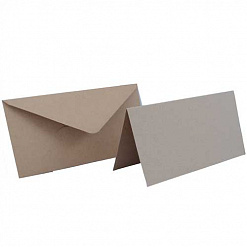 Заготовка для открытки 10,5х21 см "Крафт" с конвертом (DoCrafts)