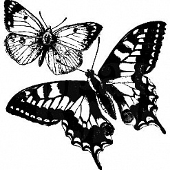 Штамп "Две бабочки" (Скрапклуб)