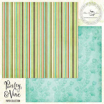 Бумага "Paisley&Vine. Pathway" (Blue Fern)