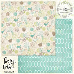 Бумага "Paisley&Vine. Nature" (Blue Fern)