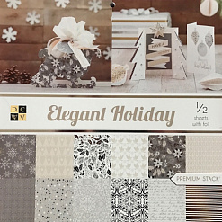 Набор бумаги 30х30 см "Elegant holiday", 48 листов (DCWV)