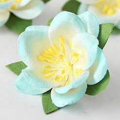 Цветок сакуры "Голубой с белым" (Craft)