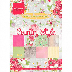 Набор бумаги 15х21 см "Country style. Деревенский", 32 листа (Marianne design)
