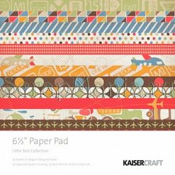 Набор бумаги 16,5х16,5 см "Little Toot. Фантазии", 40 листов (Kaiser)