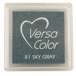 Подушечка чернильная пигментная Versacolor, размер 2,5х2,5 см, цвет небесный серый