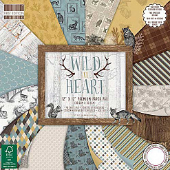 Набор бумаги 30х30 см "Wild at Heart", 48 листов (First Edition)