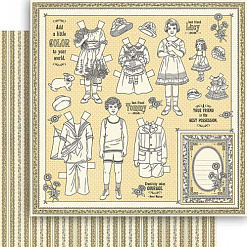 Бумага "Penny's Paper Doll Family. Color your world" (Graphic 45)
